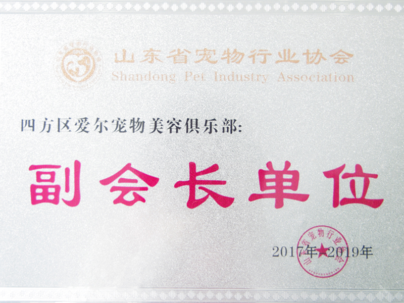 2016年12月21日，山东爱尔宠物美容学校成为山东省宠物行业协会副会长单位。